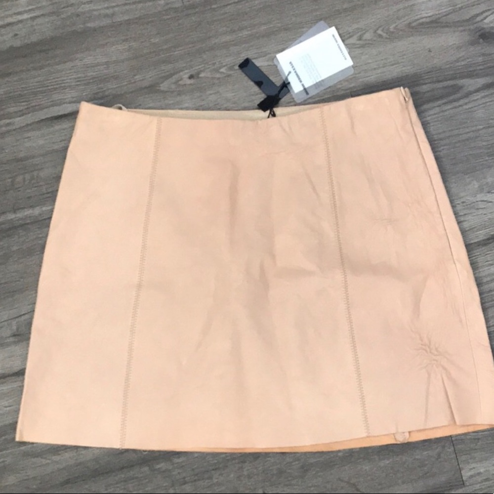 T by Alexander Wang Lambskin Skirt